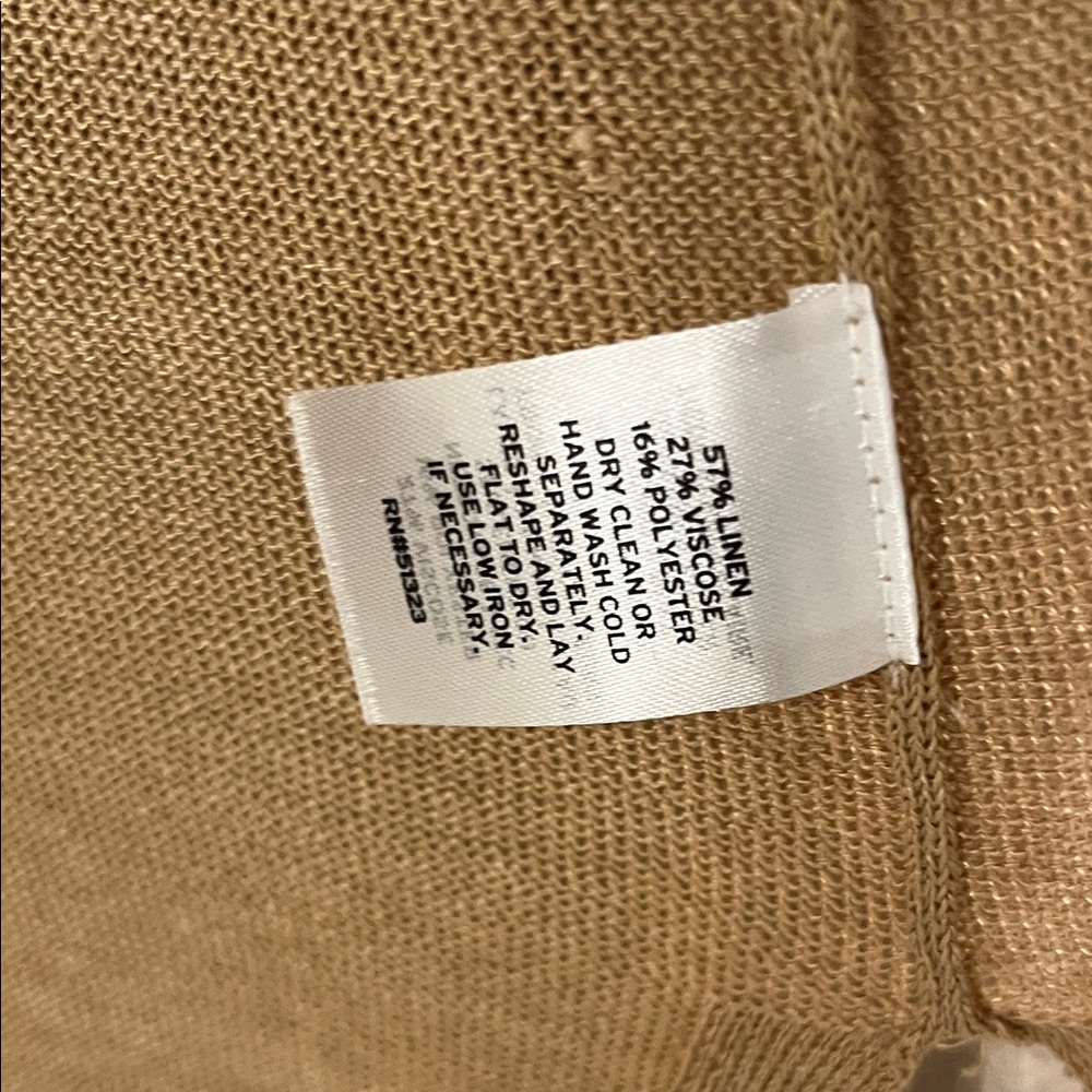 Halogen Split Side Linen Blend Long Cardigan - image 3